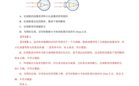 专题05透镜及其应用（真题训练）（解析版）_8、物理总复习_8.中考物理总复习_2024年中考复习资料_一轮复习资料_完2024年中考物理一轮复习课件+练习_配套练习_教师版（含答案解析）