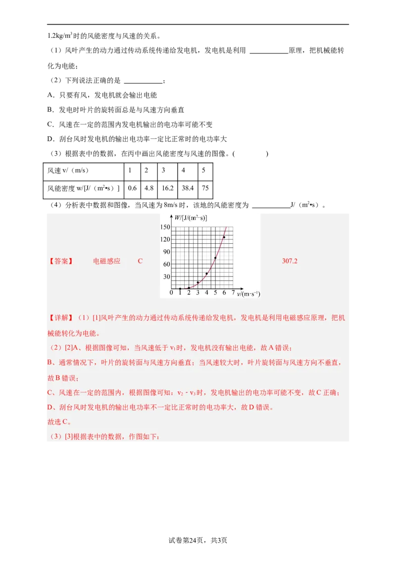 2024年江苏省物理中考第二次模拟考试（无锡卷）（全解全析）_8、物理总复习_2024中考模拟题物理_二模_物理（无锡卷）-：2024年中考第二次模拟考试