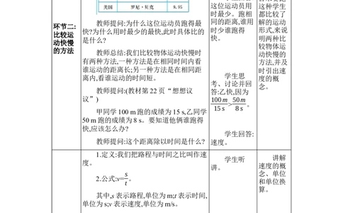 1.3运动的快慢_初物_八年级上下册+九年级全一册物理_八年级物理上册_全套教学资源_课件教案2_教案_1.第一章机械运动