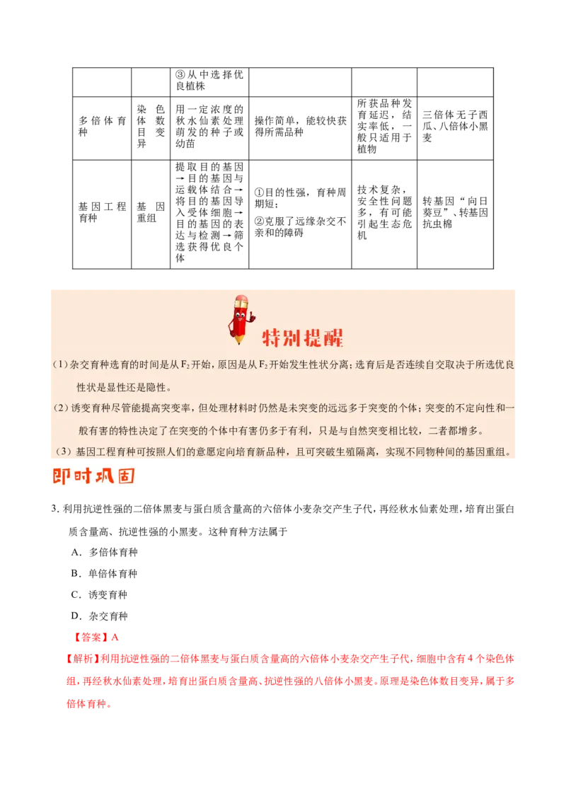 专题07生物的变异与进化-备战2019年高考生物之纠错笔记系列（解析版）_新高考复习资料_2022年新高考复习资料_2022年一轮复习最新版_1.2022年高考生物一轮复习全国通用版