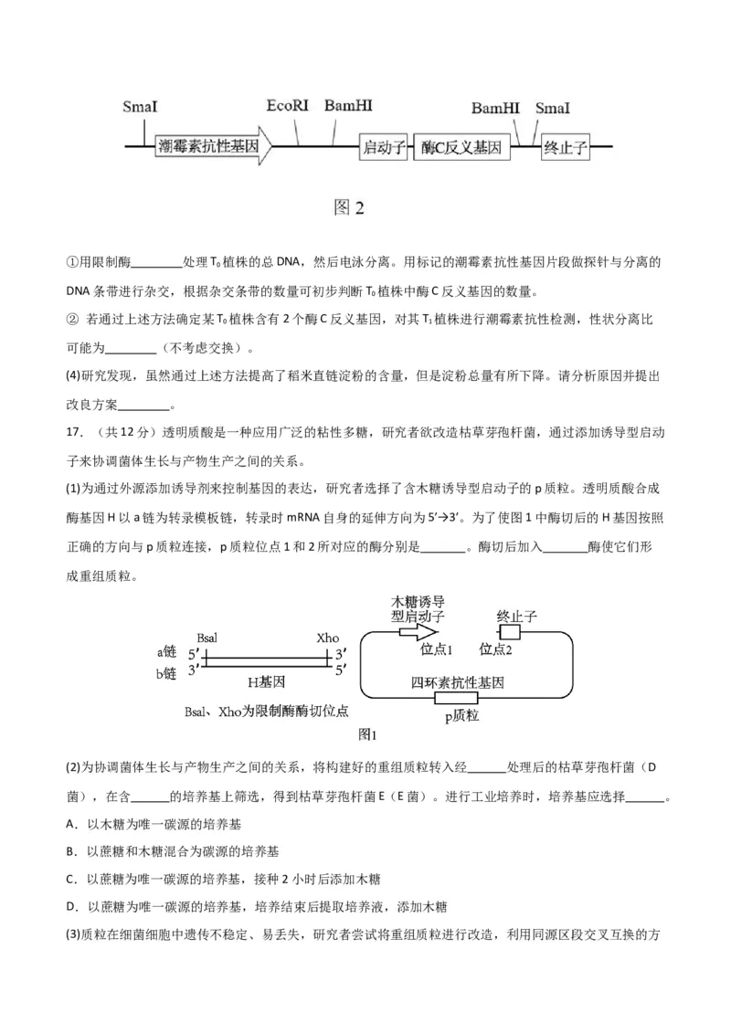 黄金卷01（考试版）-赢在高考&middot;黄金8卷备战2024年高考生物模拟卷（北京专用）_2024年新高考资料_4.2024高考模拟预测试卷