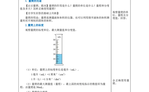6.3测量物质的密度（教学设计）-（人教版）_初物_八年级上下册+九年级全一册物理_八年级物理上册_老课标资料_教学设计