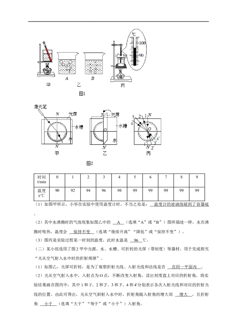 专题02光学实验（平面镜，发射，折射）（解析版）_8、物理总复习_8.中考物理总复习_2023年中考复习资料_二轮复习_2023年中考物理二轮题型专项复习（全国通用）