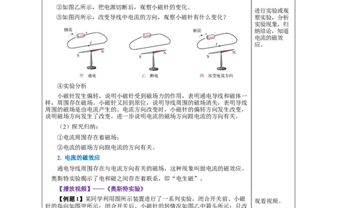20.2电生磁（教学设计）-（人教版）_初物_八年级上下册+九年级全一册物理_九年级物理全一册_教学设计