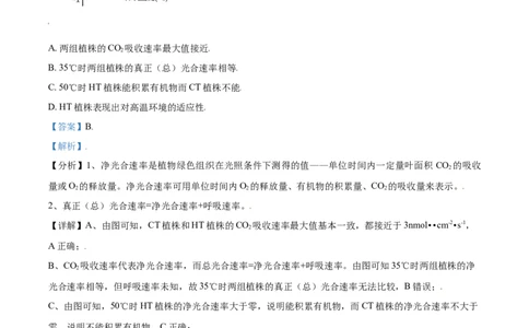 2021年高考生物试卷（北京）（含答案）_北京市高考历年真题_生物