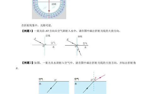 4.4光的折射（导学案）-（人教版）学生版_初物_八年级上下册+九年级全一册物理_八年级物理上册_老课标资料_导学案