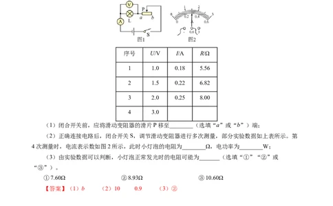 《测量小灯泡的电功率（基础+进阶）》_8、物理总复习_8.中考物理总复习_2024年中考复习资料_专项复习资料_2024年中考物理复习_❤更新专项复习