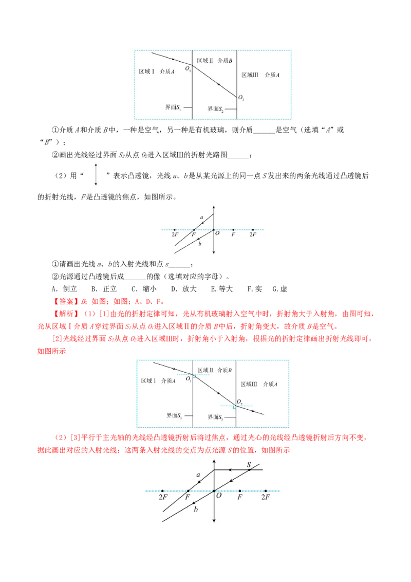 专题03透镜及其应用（练习）（解析版）_8、物理总复习_8.中考物理总复习_2024年中考复习资料_一轮复习资料_完2024年中考物理一轮复习课件+讲义+练习（全国通用）