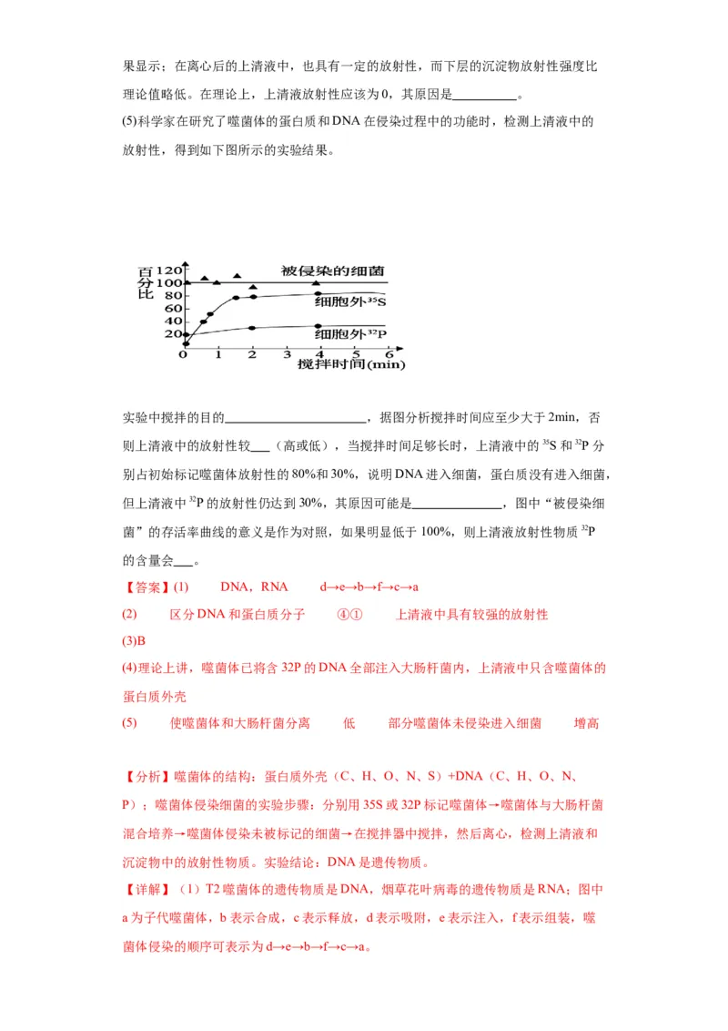 第六单元遗传的分子基础（测试卷）（解析版)_2024年新高考资料_3.2024专项复习_备战2024年高考生物一轮复习重难点专项突破
