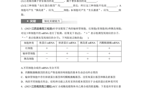 第6单元　第4课时　基因表达与性状的关系_2024年新高考资料_1.2024一轮复习_2024年高考生物一轮复习讲义（新人教版）_学生版在此文件夹_大一轮复习讲义_第六单元　遗传的物质基础