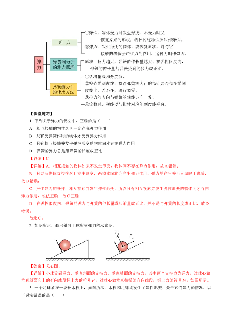 7.2弹力（导学案）教师版_初物_八年级上下册+九年级全一册物理_八年级物理下册_导学案（更新中）