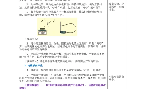 21.2电磁波的海洋（教学设计）-（人教版）_初物_八年级上下册+九年级全一册物理_九年级物理全一册_教学设计