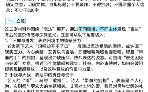 高考作文解析湖南一线老师制作_历年全国高考真题_2025全国各省高考真题+答案_全国1卷_语文