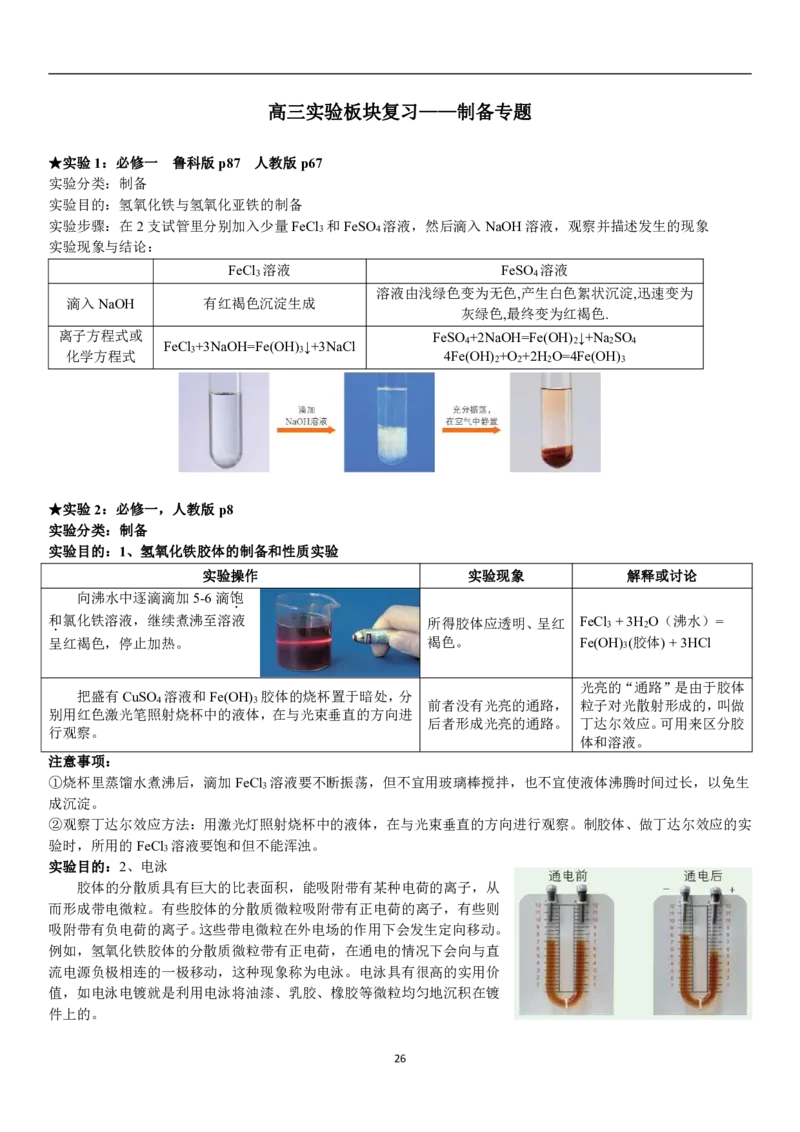 人大附中高三化学二轮专题复习一本全_8.❤北京人大附中内部资料_5.人大附中高中化学讲义全集（全）