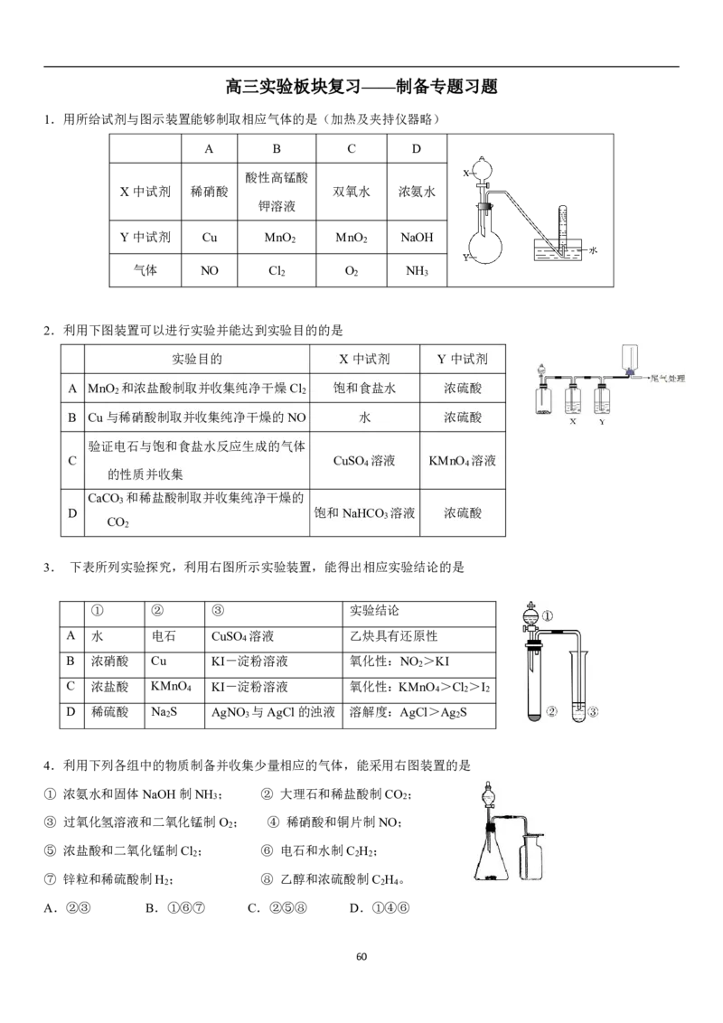 人大附中高三化学二轮专题复习一本全_8.❤北京人大附中内部资料_5.人大附中高中化学讲义全集（全）