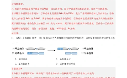 专题06变异与进化（分层练）（解析版）_新高考复习资料_2024年新高考复习资料_二轮复习资料_高频考点解密2024年高考生物二轮复习高频考点追踪与预测（新高考专用）_分层练