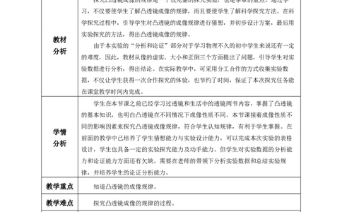 5.3凸透镜成像的规律（教学设计）-（人教版2024）_初物_八年级上下册+九年级全一册物理_八年级物理上册_教学设计（完）