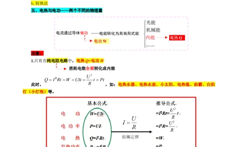 38.&ldquo;电热与焦耳定律&rdquo;-2024年中考物理重难点突破及题型归类总复习_8、物理总复习_2024年中考复习资料_专项复习资料_2024年中考物理复习辅导系列_重难点突破及题型归类