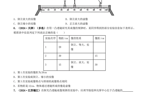 专题03透镜及其应用（考情聚焦+中考新考法+真题透视3大考向+新题特训）（原卷版）_8、物理总复习_2025年中考复习资料_备战2025年中考物理真题题源讲义（全国通用）