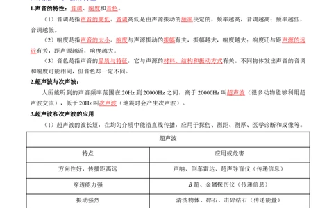 专题02声现象（全国通用）原卷版_8、物理总复习_8.中考物理总复习_2024年中考复习资料_二轮复习资料_完2024年中考物理专题练习（全国通用）_重点练