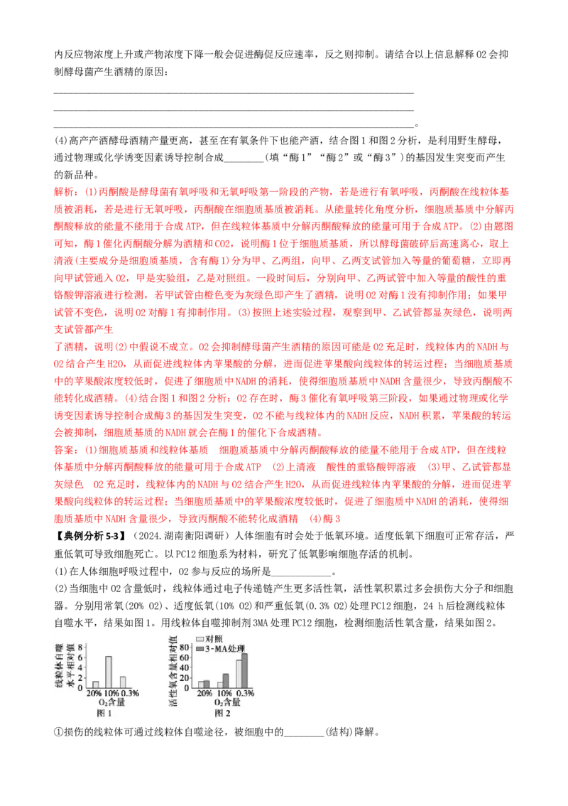 专题06细胞代谢（解析版）_2025年新高考资料_二轮复习_2025年高考生物二轮热点题型归纳与变式演练（新高考通用）3404350