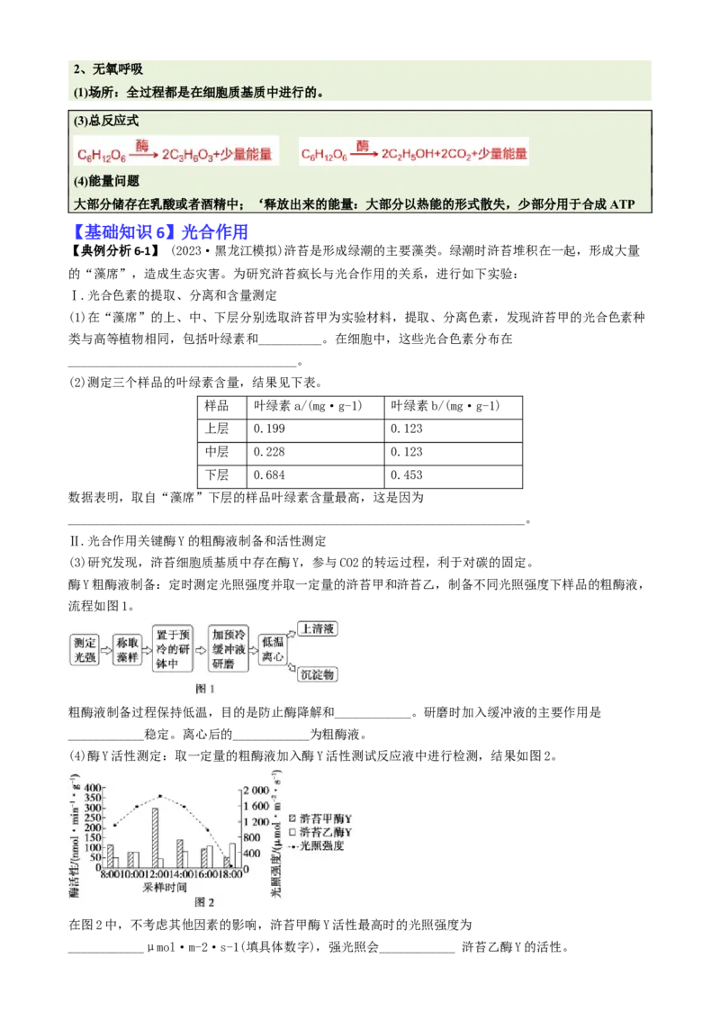 专题06细胞代谢（解析版）_2025年新高考资料_二轮复习_2025年高考生物二轮热点题型归纳与变式演练（新高考通用）3404350