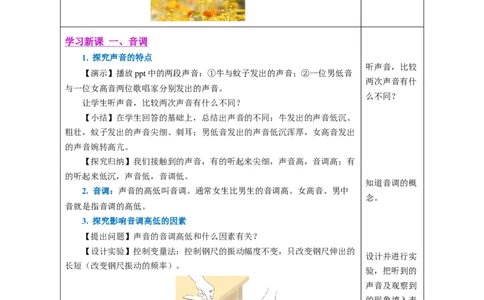 2.2声音的特性（教学设计）-（人教版2024）_初物_八年级上下册+九年级全一册物理_八年级物理上册_教学设计（完）