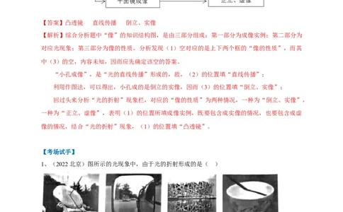 专题03实像与虚像的辨析技巧(解析版)_8、物理总复习_8.中考物理总复习_2023年中考复习资料_专项复习_2023年中考物理重难点瓶颈突破（难点剖析+真题汇编+原创预测）（全国通用）_解析版