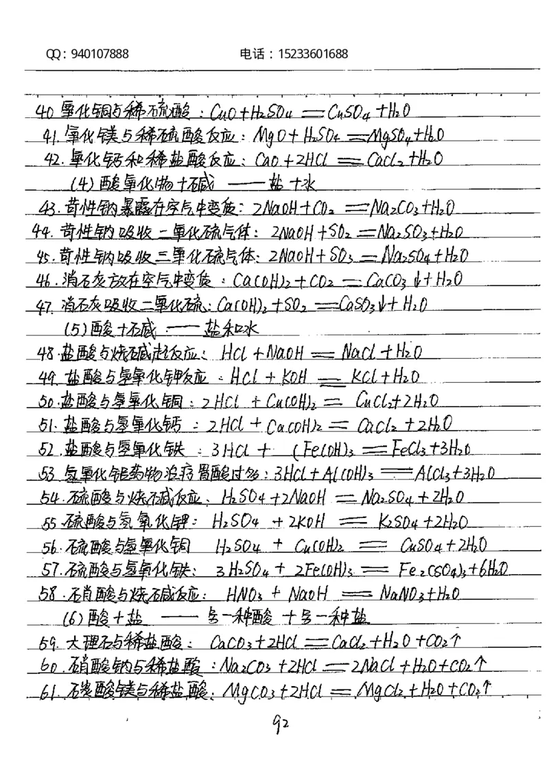 中考状元笔记化学_初中资料