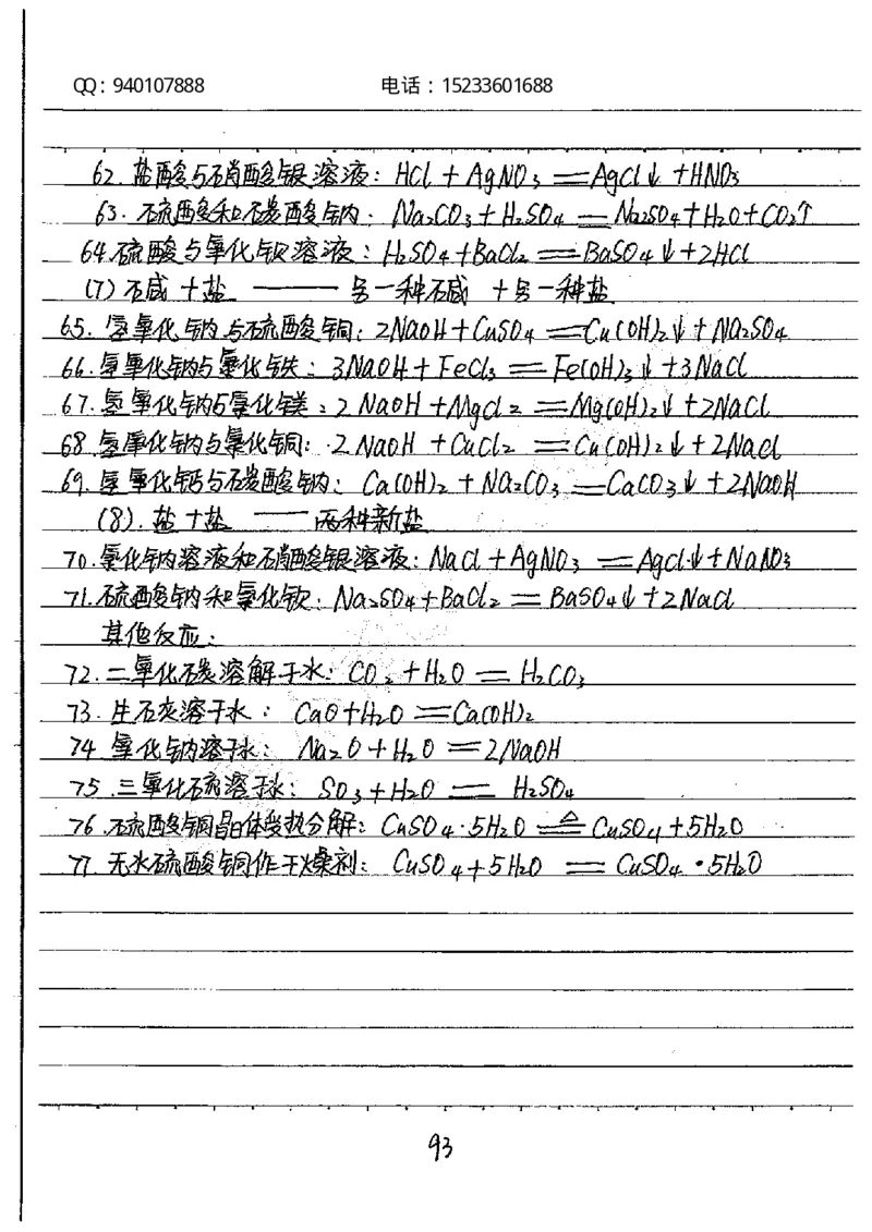 中考状元笔记化学_初中资料
