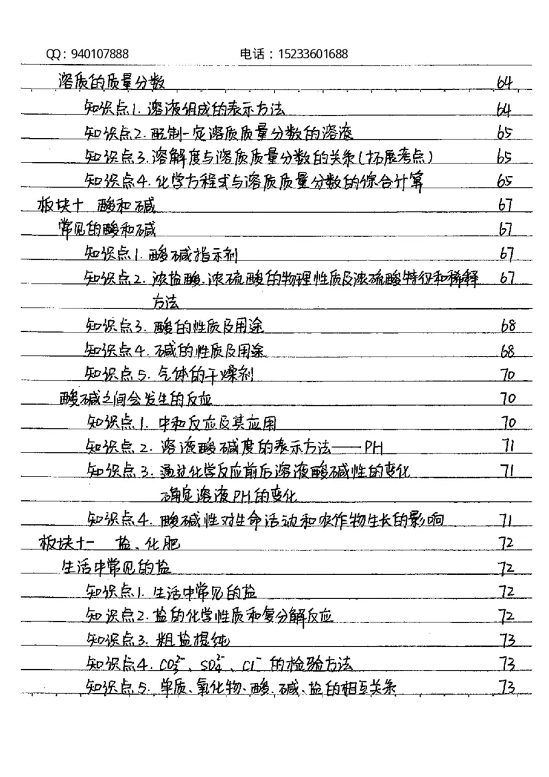 中考状元笔记化学_初中资料