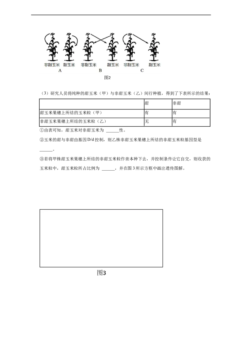 专题07孟德尔遗传规律（测试卷）-2023年高考生物二轮复习讲练测（全国通用）（原卷版）_通用版（老高考）复习资料_2023年复习资料_二轮复习_2023年高考生物二轮复习讲练测（全国通用）