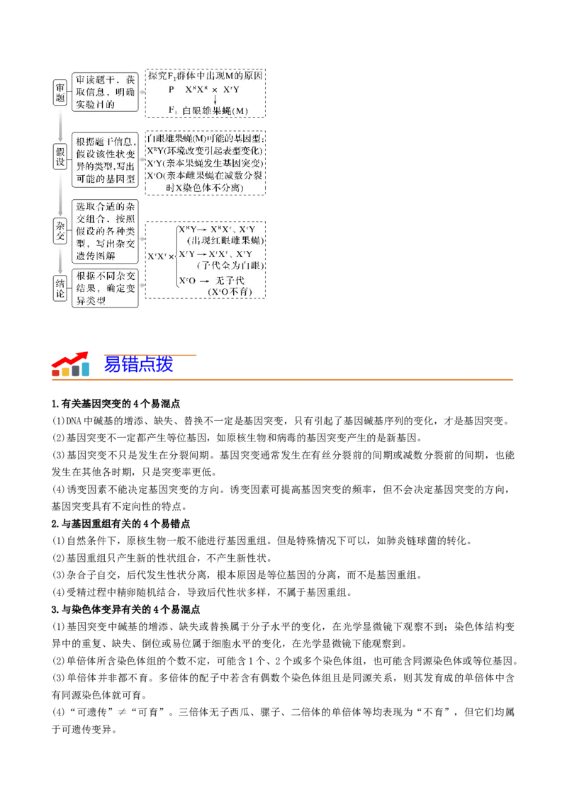 专题06生物的变异和进化（原卷版）_新高考复习资料_2024年新高考复习资料_❤专项复习资料_2024年高考生物热点&middot;重点&middot;难点专练（新高考专用）