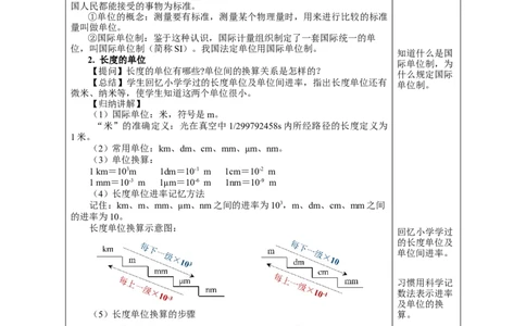 1.1长度和时间的测量（第1课时）（教学设计）-（人教版）_初物_八年级上下册+九年级全一册物理_八年级物理上册_老课标资料_教学设计