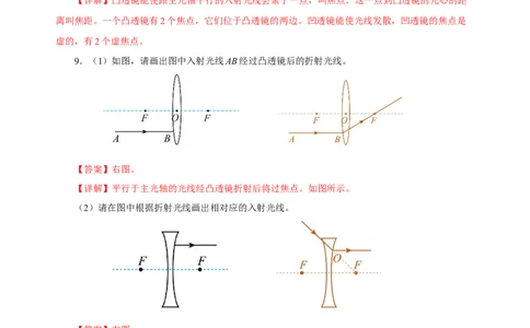 5.1透镜（分层作业）-（人教版）解析版_初物_八年级上下册+九年级全一册物理_八年级物理上册_老课标资料_同步练习