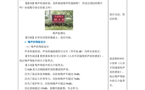 2.4噪声的危害和控制（教学设计）-（人教版2024）_初物_八年级上下册+九年级全一册物理_八年级物理上册_教学设计（完）