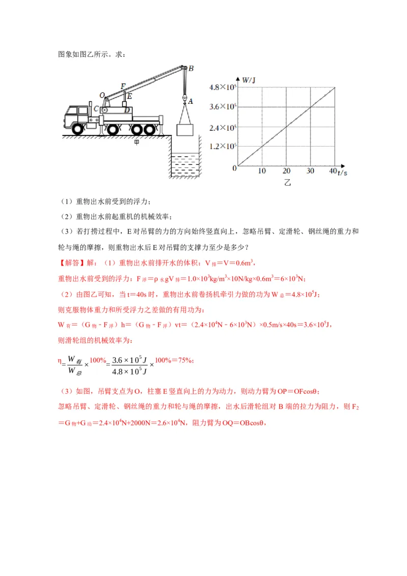 专题05机械效率问题（解析版）_8、物理总复习_2024年中考复习资料_二轮复习_（讲义+练习）2024年中考物理二轮题型专项复习