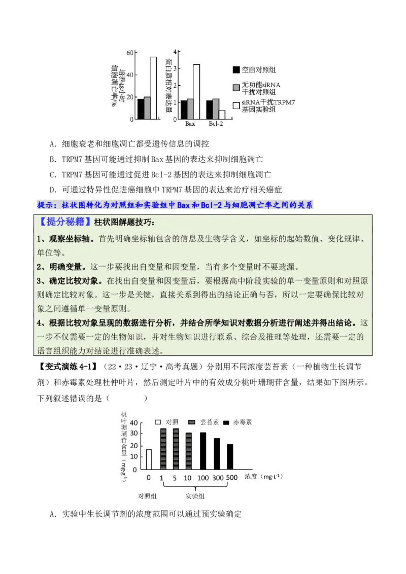 专题03&ldquo;信息&rdquo;类题型&mdash;&mdash;善用转化法（原卷版）_新高考复习资料_2024年新高考复习资料_二轮复习资料_2024年高考生物二轮热点题型归纳与变式演练（新高考通用）