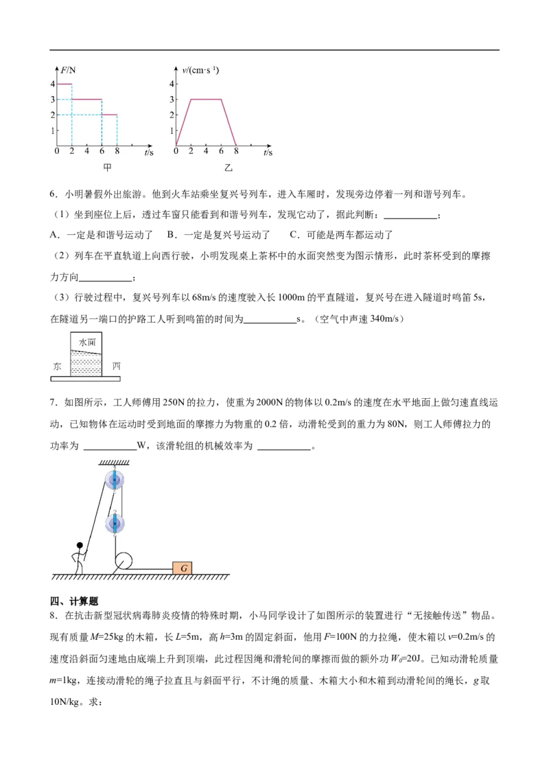 专题01力学综合（压轴题）（全国通用）原卷版_8、物理总复习_8.中考物理总复习_2024年中考复习资料_二轮复习资料_完2024年中考物理专题练习（全国通用）_难点练