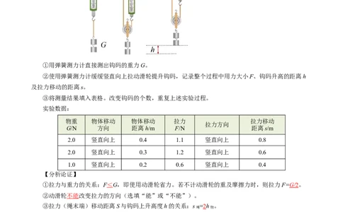 12.3滑轮（导学案）教师版_初物_八年级上下册+九年级全一册物理_八年级物理下册_导学案（更新中）