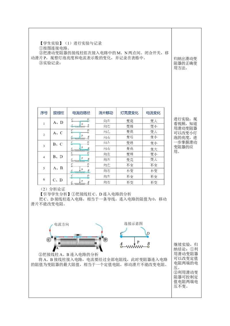 16.4变阻器（教学设计）-（人教版）_初物_八年级上下册+九年级全一册物理_九年级物理全一册_教学设计