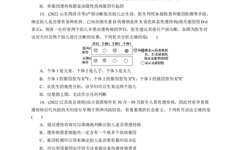 专题08伴性遗传和人类遗传病（测试卷）-2023年高考生物二轮复习讲练测（全国通用）（原卷版）_通用版（老高考）复习资料_2023年复习资料_二轮复习