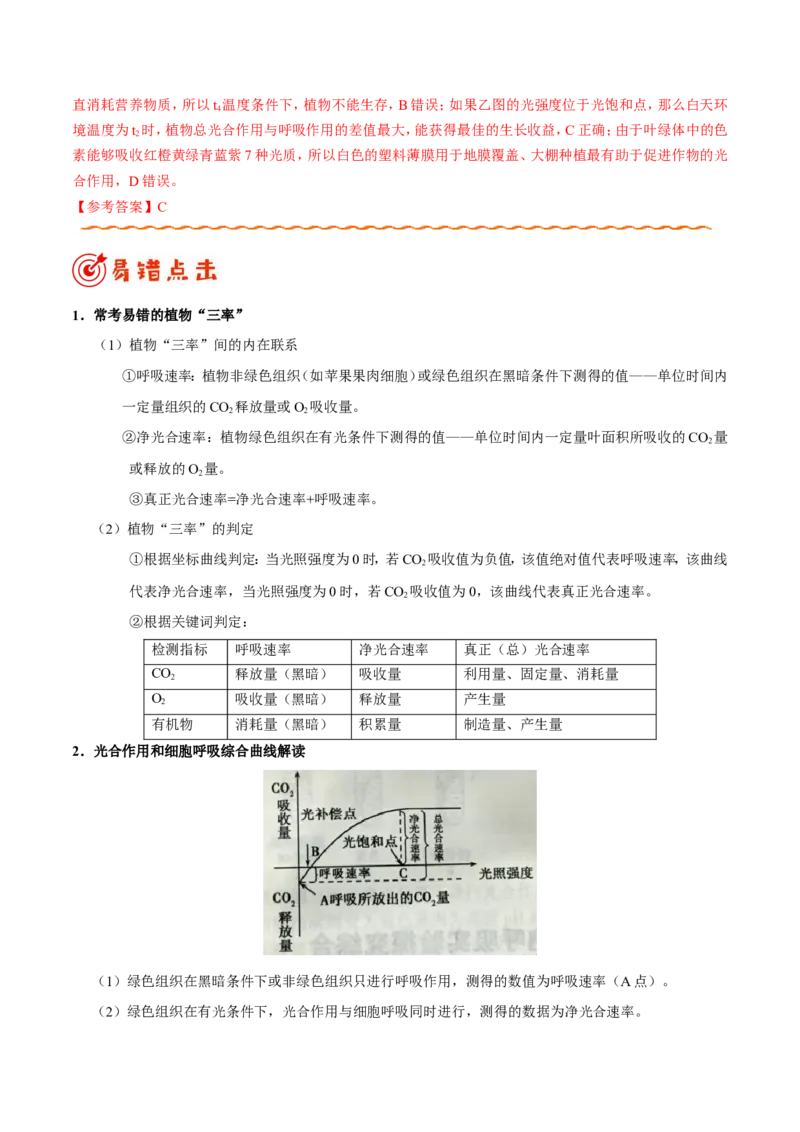 专题02细胞的代谢-备战2019年高考生物之纠错笔记系列（解析版）_新高考复习资料_2022年新高考复习资料_2022年一轮复习最新版_1.2022年高考生物一轮复习全国通用版