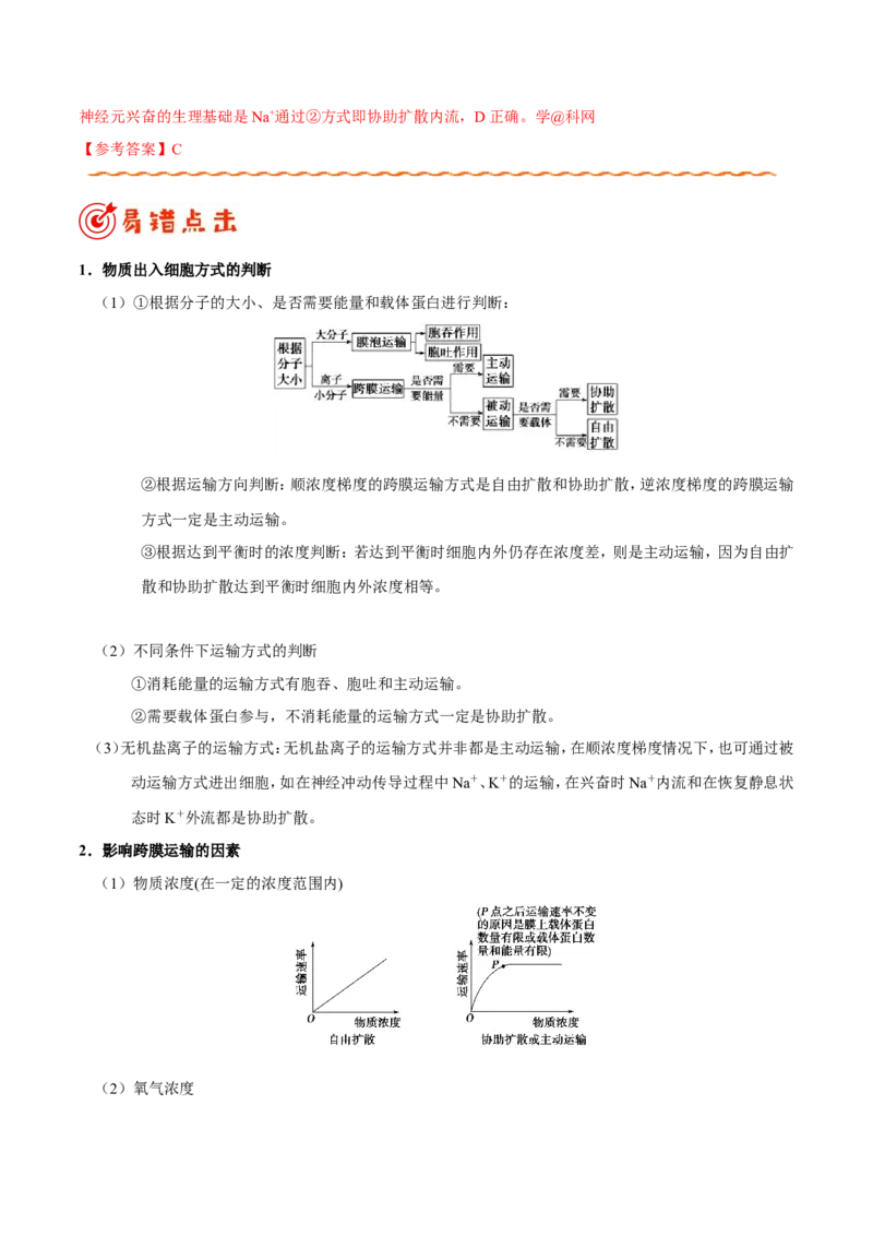 专题02细胞的代谢-备战2019年高考生物之纠错笔记系列（解析版）_新高考复习资料_2022年新高考复习资料_2022年一轮复习最新版_1.2022年高考生物一轮复习全国通用版