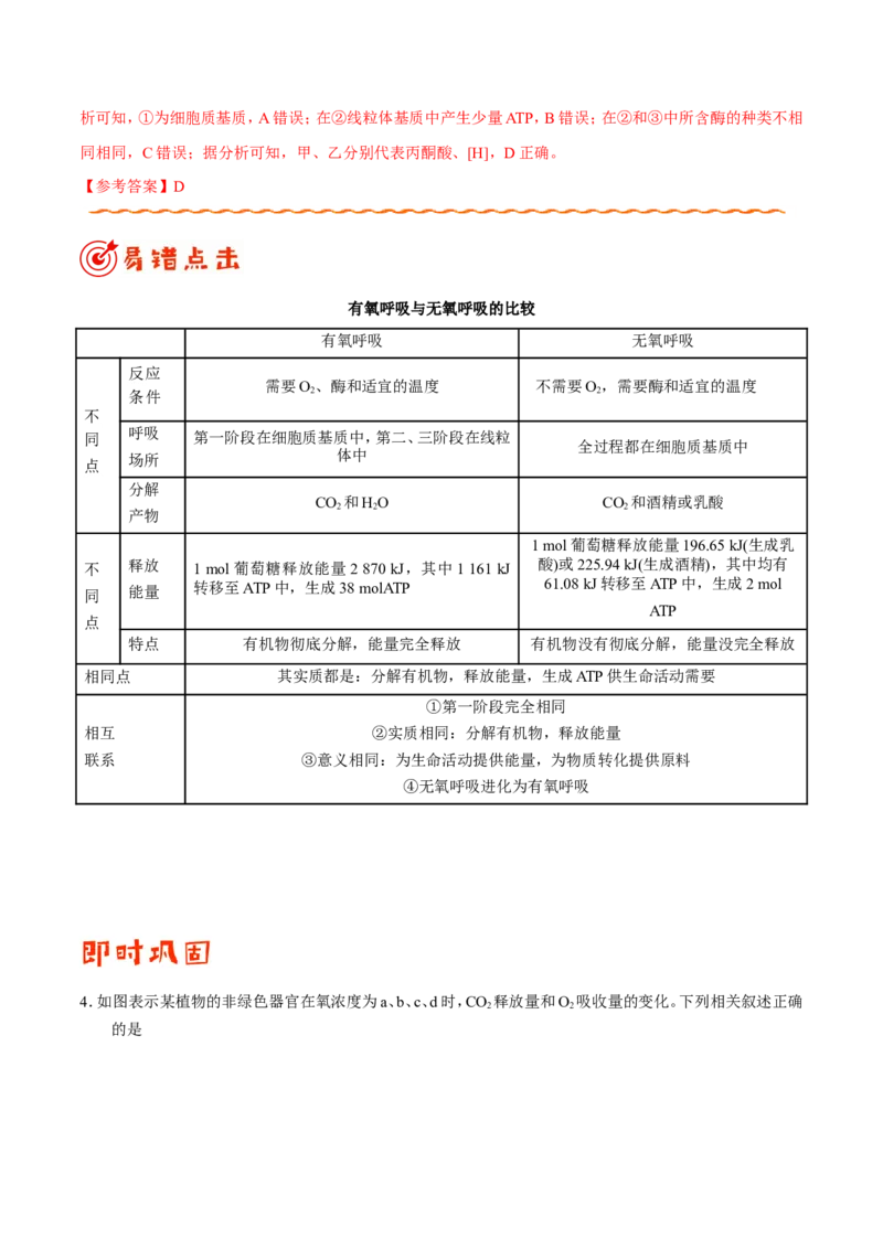 专题02细胞的代谢-备战2019年高考生物之纠错笔记系列（解析版）_新高考复习资料_2022年新高考复习资料_2022年一轮复习最新版_1.2022年高考生物一轮复习全国通用版