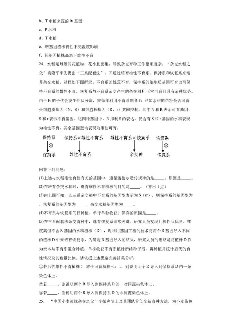 第七单元变异与进化（测试卷）（原卷版)_2024年新高考资料_3.2024专项复习_备战2024年高考生物一轮复习重难点专项突破