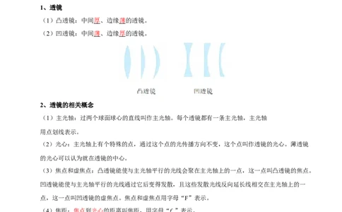专题03透镜及其应用（4大模块知识清单+4个易混易错+3种方法技巧+典例真题精析）（解析版）_8、物理总复习_物理专题复习