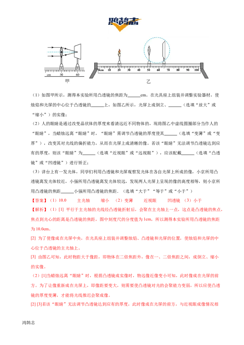 专题03透镜及其应用（4大模块知识清单+4个易混易错+3种方法技巧+典例真题精析）（解析版）_8、物理总复习_物理专题复习