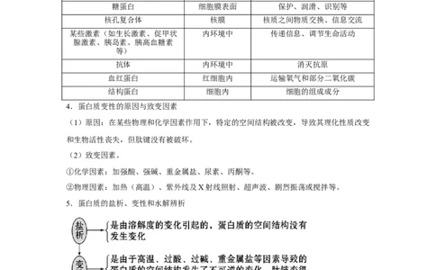 专题03蛋白质与核酸(教师版)_新高考复习资料_2023年新高考复习资料_二轮复习_增分要点2023高考生物二轮复习专题解读和分层训练291073137
