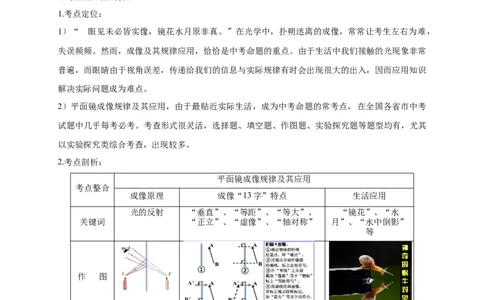 专题04平面镜成像规律及其应用攻略(解析版)_8、物理总复习_8.中考物理总复习_2023年中考复习资料_专项复习_2023年中考物理重难点瓶颈突破（难点剖析+真题汇编+原创预测）（全国通用）